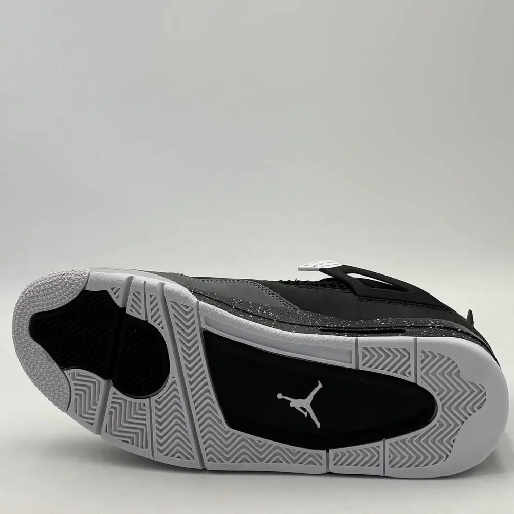 Jordan 4 Retro Fear 2024 Black White FQ8138 002 Mens Size 10.5 Sneakers